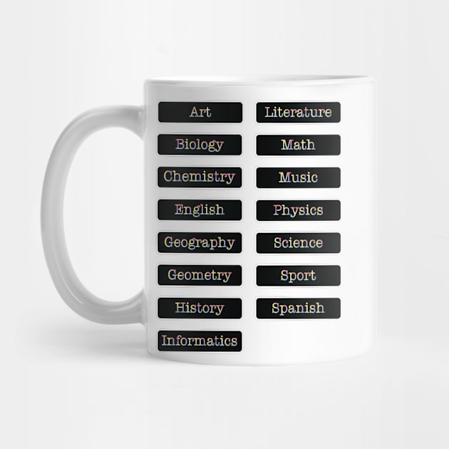 Subject Labels by ScienceCorner